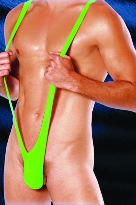 BLUE LINE Mankini Neon grün O/S