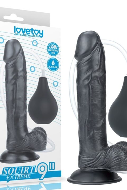 9'' Squirt Extreme Dildo - Black