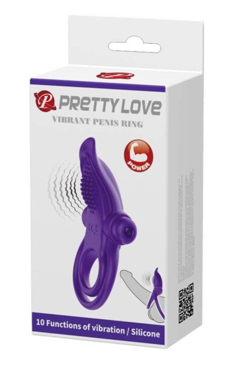 Pretty Love Vibrant Penis Ring Purple
