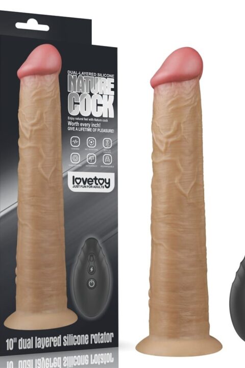 10'' Dual Layered Platinum Silicone Rotator