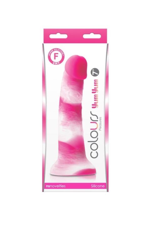 Colours - Pleasures - Yum Yum  7" Dildo - Pink