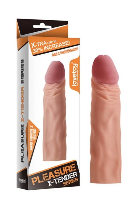 Pleasure X-Tender Penis Sleeve Flesh 1