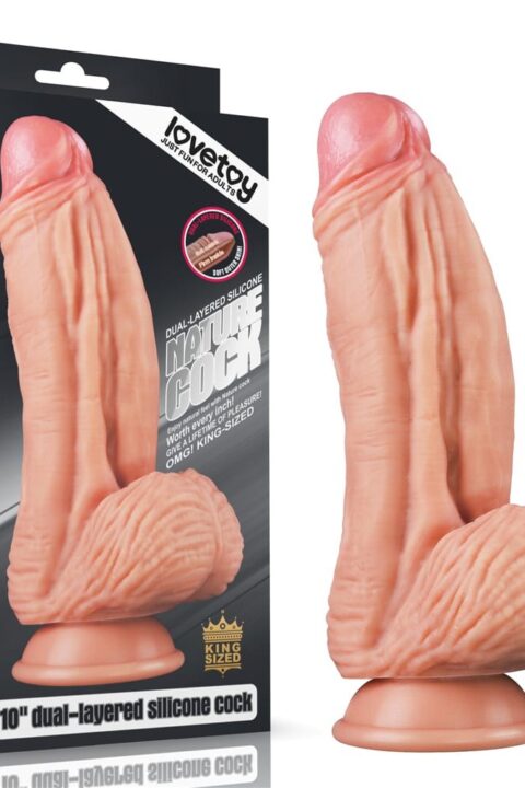 10" Dual-Layered Silicone Cock