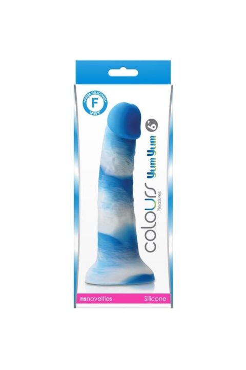 Colours - Pleasures - Yum Yum  6" Dildo - Blue