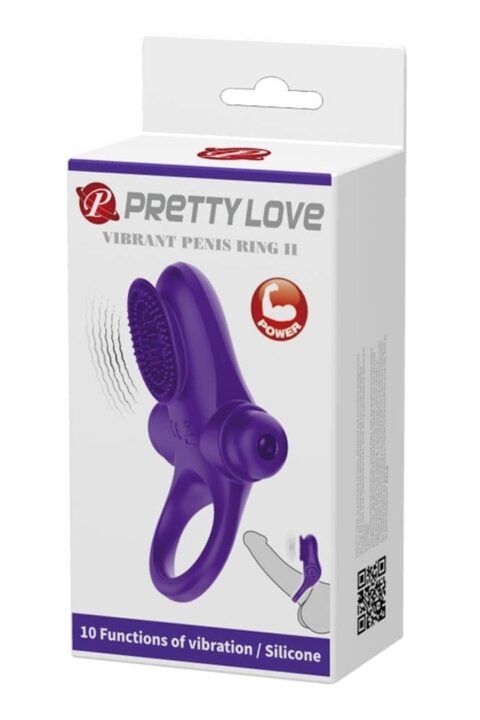 Pretty Love Vibrant Penis Ring 2 Purple