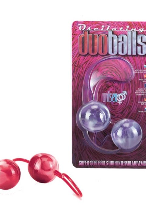 Marbilized Duo Balls Red
