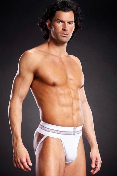 Microfiber Jock Strap White S/M