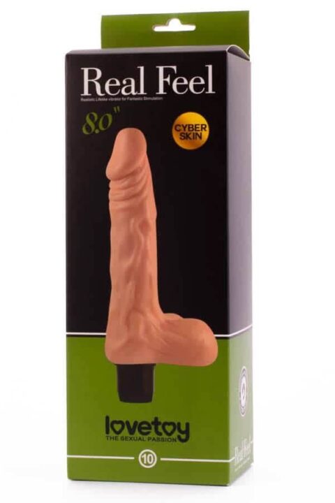 8" Real Feel Cyberskin Vibrator  10