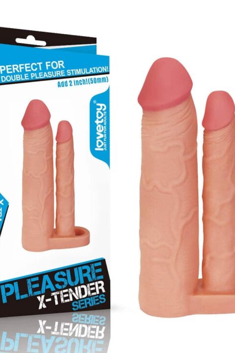 Add 2" Double Penis Sleeve