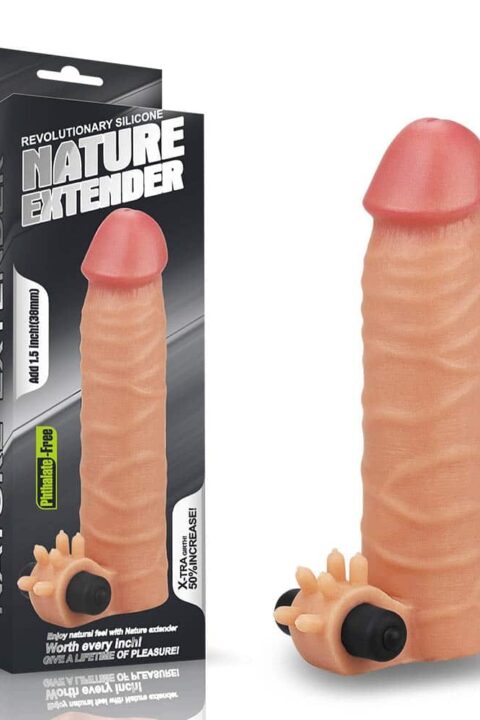 Add 1.5" Vibrating Silicone Extender