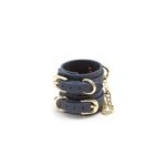 Bondage Couture - Wrist Cuff - Blue - Image 2