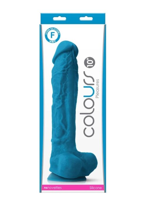 Colours - Pleasures - 10" Dildo - Blue