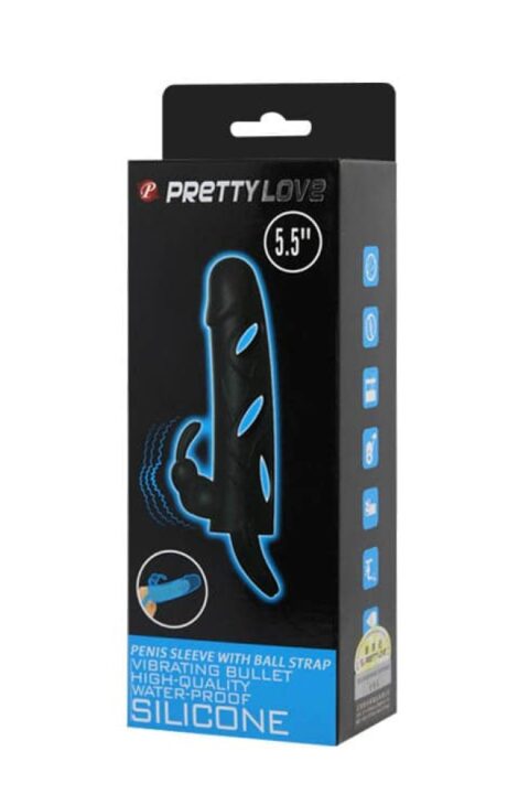 Pretty Love Penis Sleeve With Ball Strap