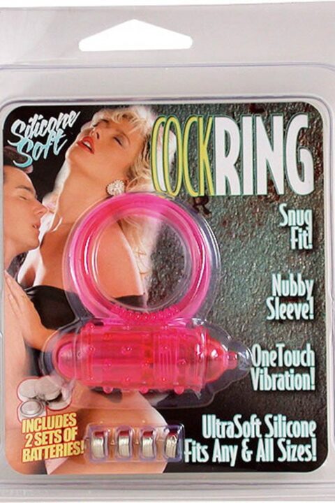 Vibrating Cockring Silicone Pink