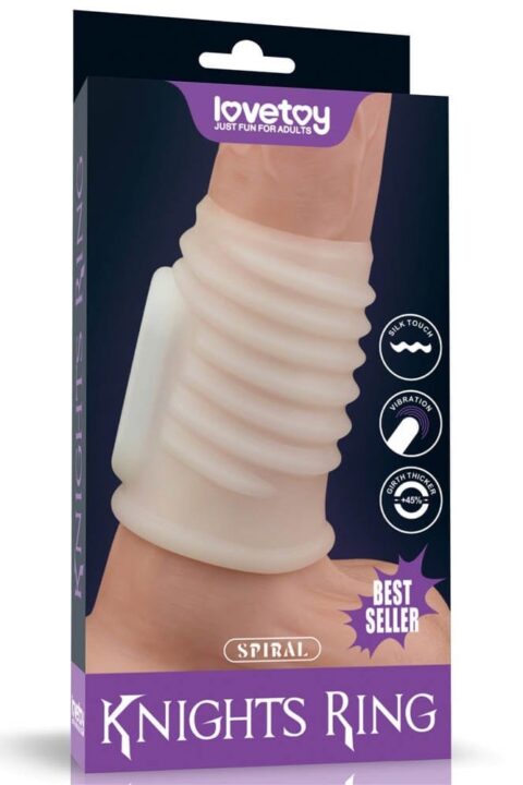 Vibrating Spiral Knights Ring (White) I