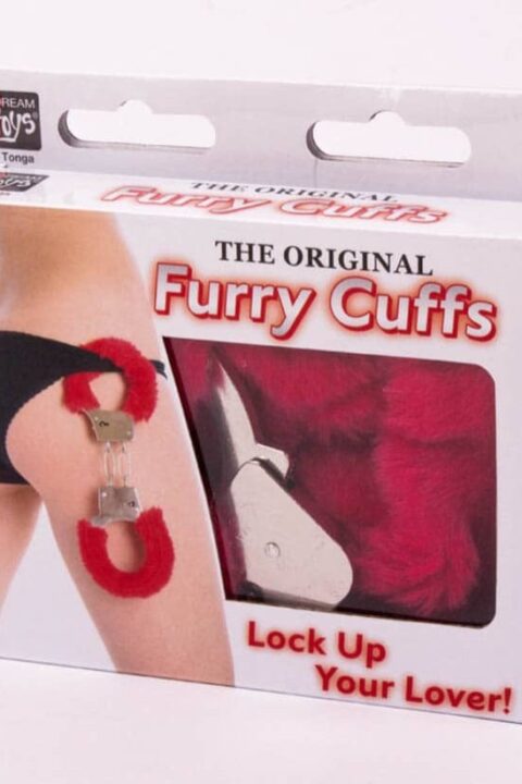 Metal Handcuff With Plush Red