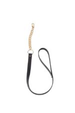Maze Wide Choker With Leash Black - Image 2