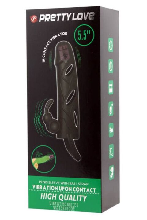 Pretty Love Penis Sleeve With Ball Strap