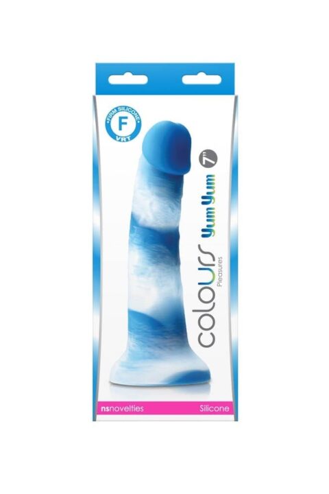 Colours - Pleasures - Yum Yum  7" Dildo - Blue