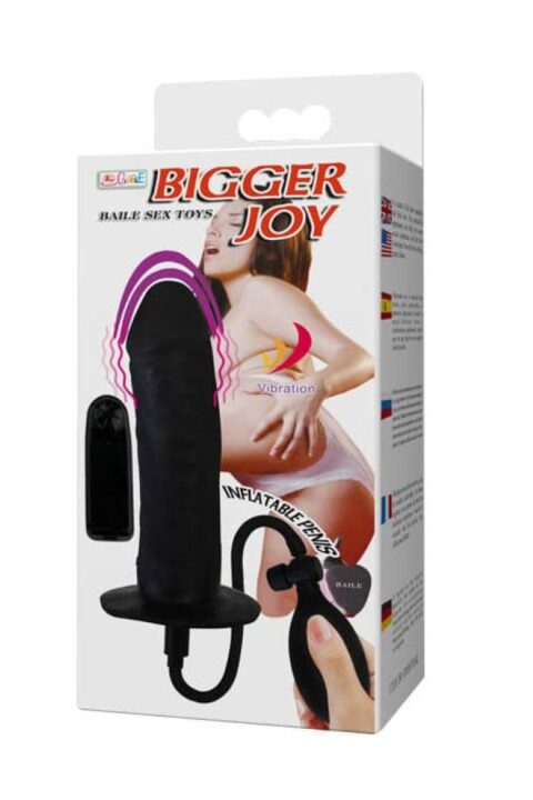 Bigger Joy Inflatable Penis Black 2
