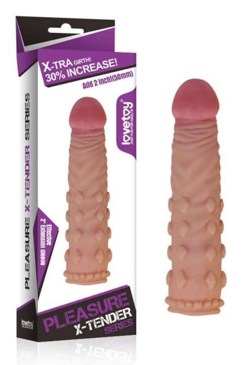 Pleasure X-Tender Penis Sleeve Flesh 2