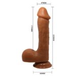 Beautiful Johnson 9,2 " Dildo Brown - Image 6