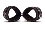 Hand Cuffs Grain Leather Black - Image 5