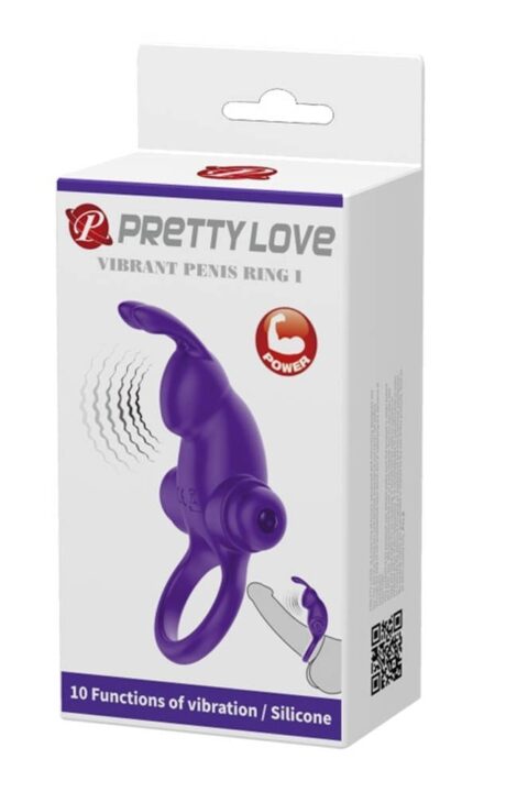 Pretty Love Vibrant Penis Sleeve 1 Purple