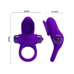 Pretty Love Vibrant Penis Ring 2 Purple - Image 6