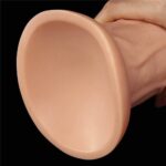 9.5'' Realistic Curved Dildo Flesh - Image 3