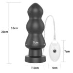 7.8" King Sized Vibrating Anal Rigger - Image 6