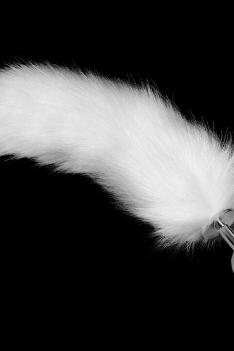 Metal Anal Tail White 2