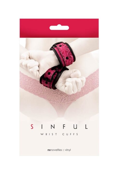 Sinful Wrist Cuffs Pink