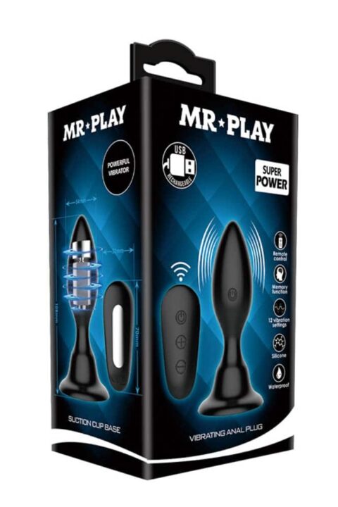 Mr. Play Vibrating Anal Plug with Remote Control