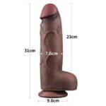 12'' Dual Layered Silicone Cock XXL - Image 9