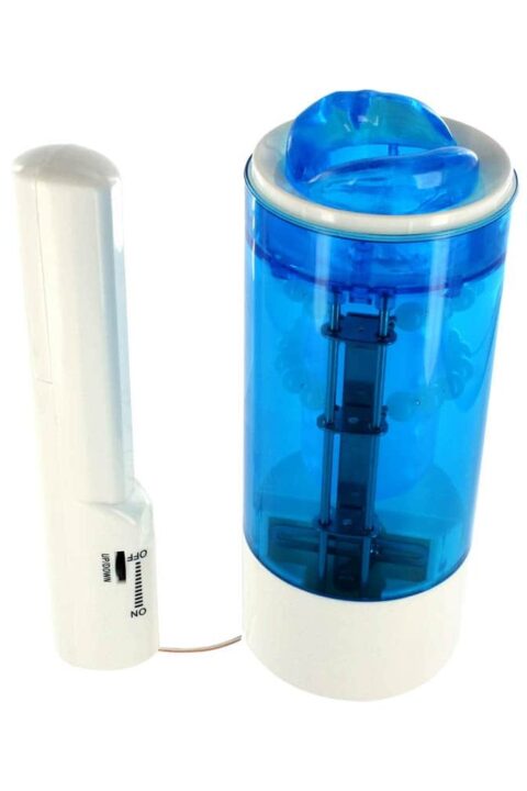 Up/Down Mouth Masturbator Clear Blue
