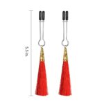 Glamor Tassel Nipple Clamp Red - Image 5