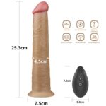 10'' Dual Layered Platinum Silicone Rotator - Image 2