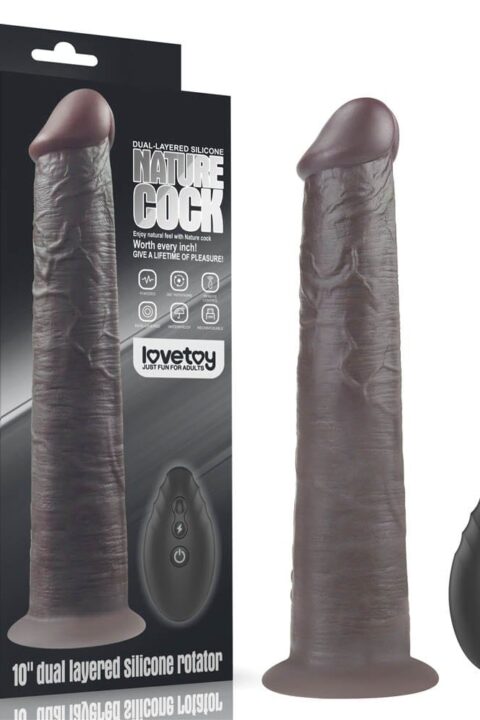 10'' Dual Layered Silicone Rotator Brown