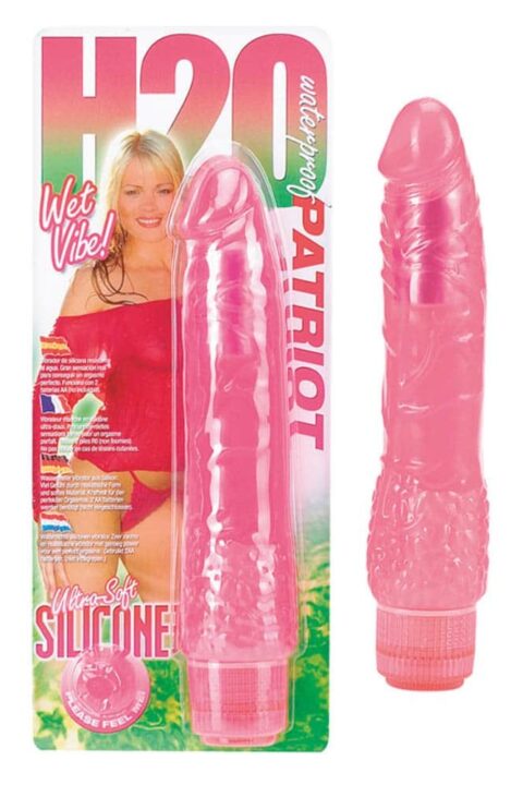 H2O Patriot Waterproof Vibrator Pink