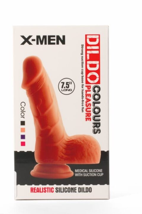 X-MEN 7.5" Dildo Colours Pleasure Black 3