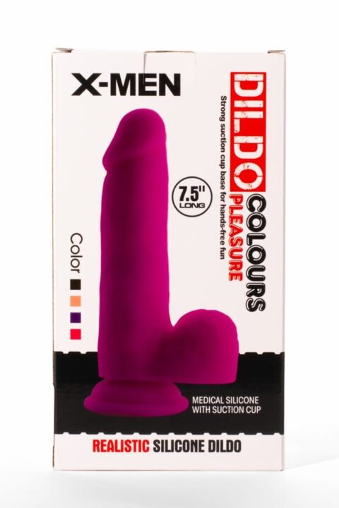 X-MEN 7.5" Dildo Colours Pleasure Black 1