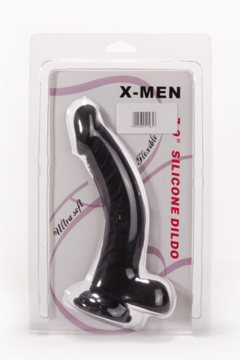X-MEN 7.9" Silicone Dildo Black