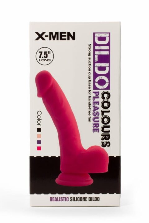 X-MEN 7.5" Dildo Colours Pleasure Black 2