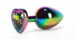 X-MEN Secret Shine Metal Butt Plug Rainbowheart L - Image 4