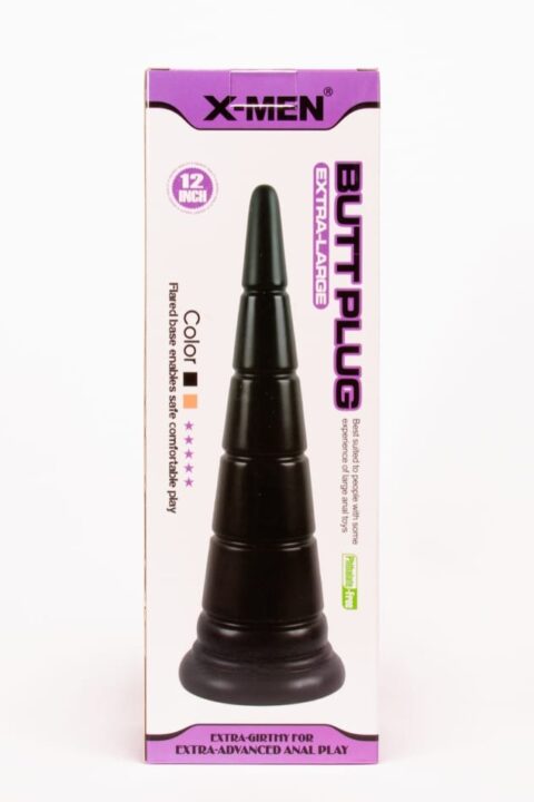 X-MEN 12 inch Butt Plug Black