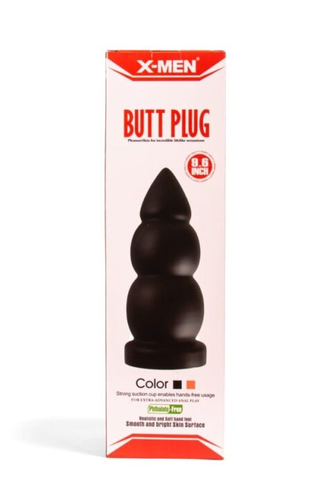 X-MEN 9.6 inch Butt Plug Black