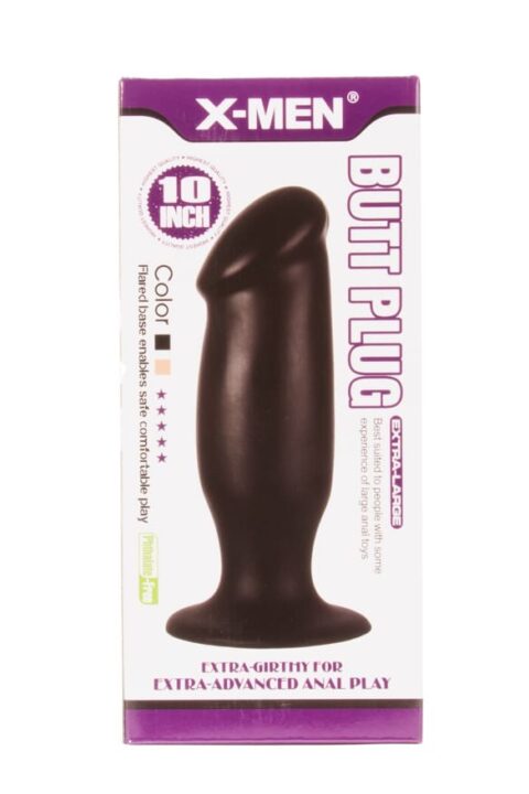 X-MEN 10 inch Butt Plug Black