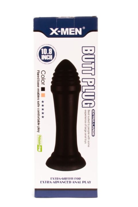 X-MEN 10.9 inch Butt Plug Black