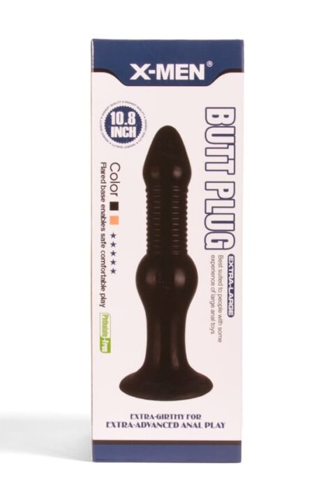 X-MEN 10.8 inch Butt Plug Black
